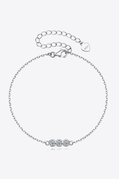 Moissanite 925 Sterling Silver Bracelet