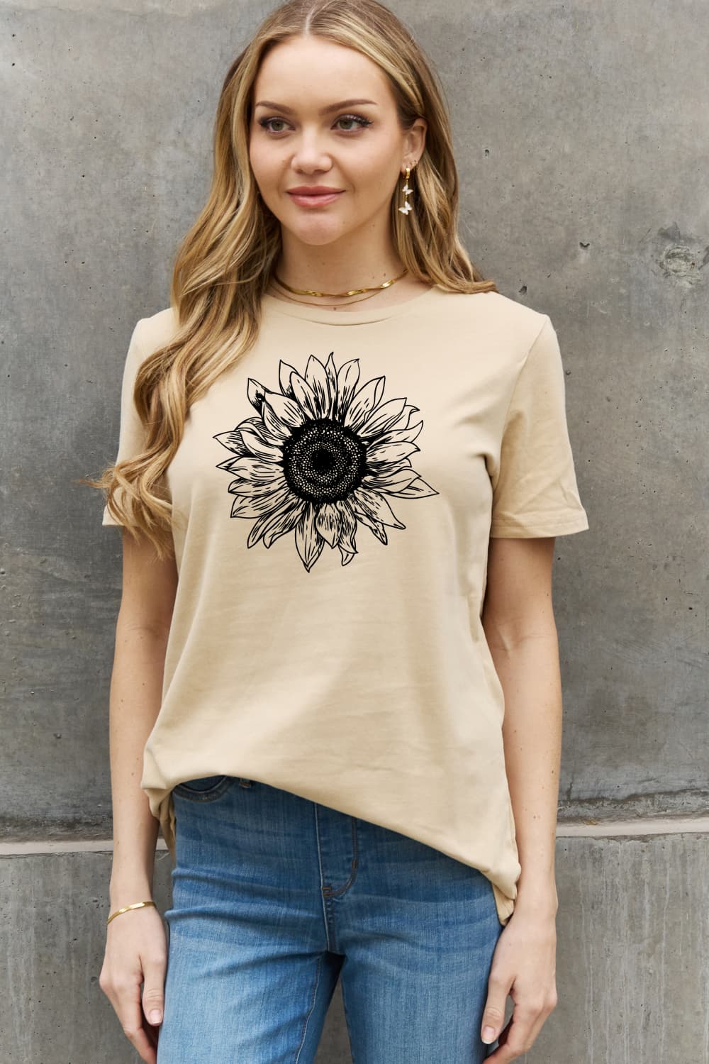 Simply Love Full Size Sunflower Graphic Cotton Tee