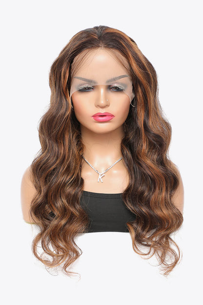 18" #P4/27 13x4 Lace Front Wigs Hightlight Human Hair Body Wave150% Density