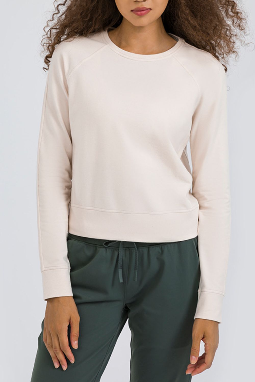 Cozy and Fabulous Raglan Sleeve Sports Top