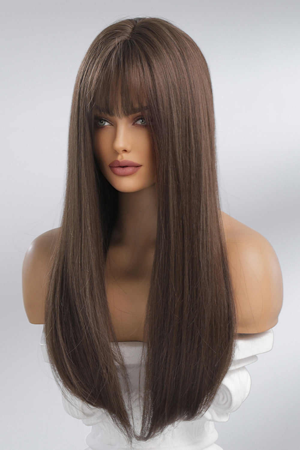 Full Machine Long Straight Synthetic Wigs 26''