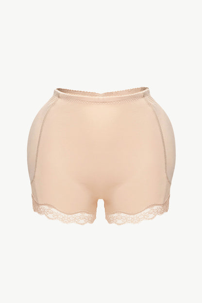 Full Size Lace Trim Shaping Shorts