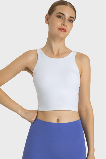 Feel Like Skin Highly Stretchy Cropped Sports Tank