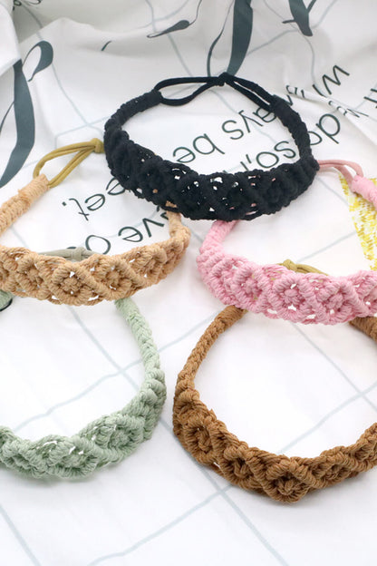 Assorted 2-Pack Macrame Flexible Headband