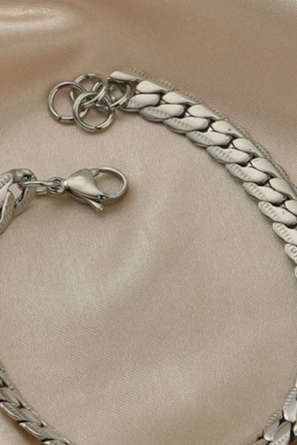 Stainless Steel Curb Chain Bracelet