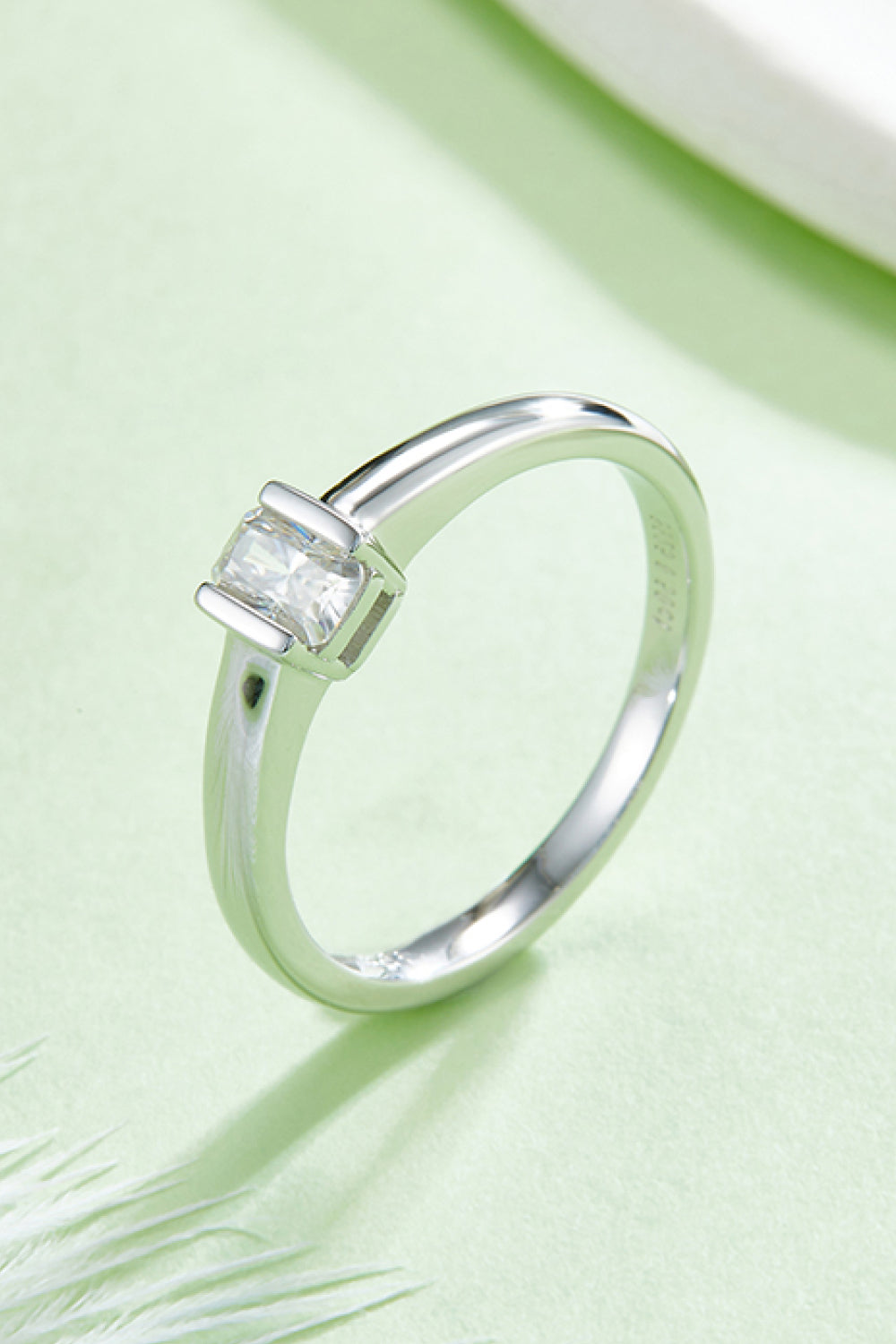 Moissanite 925 Sterling Silver Solitaire Ring